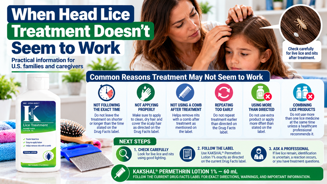 When Head Lice Treatment Doesn't Seem to Work